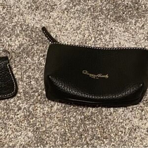 Dooney & Bourke Black Cosmetic Bag with Matching Keychain